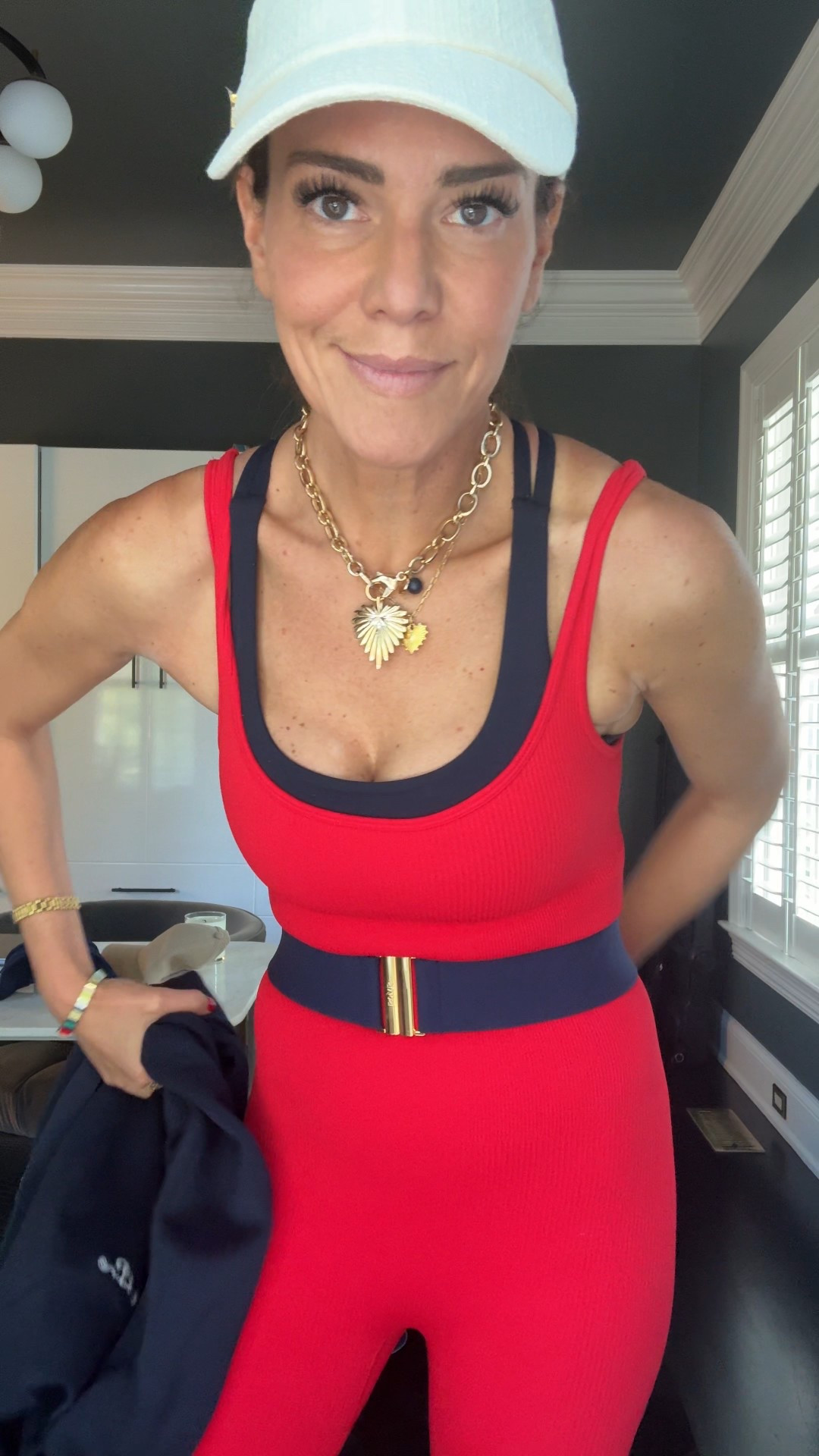 It's giving pilates with "run-around-all-day" vibes ❤️💙❤️💙  (psst: surprise it's a swim belt...I wear mine with so many looks for a little more waist sculpting- @stylest)

#LTKActive #LTKStyleTip #LTKSwim