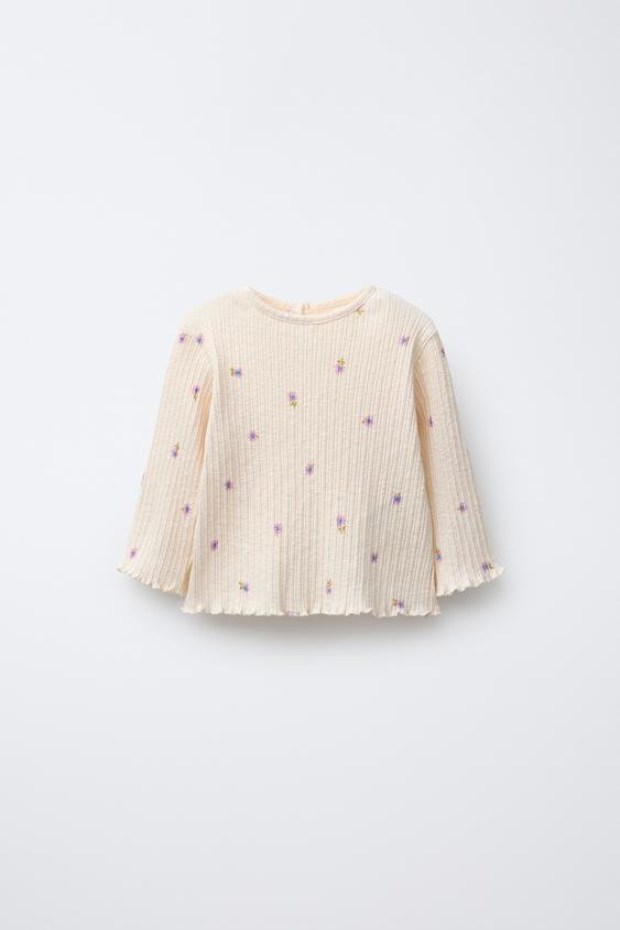 FLORAL STRUCTURE T-SHIRT | Zara US