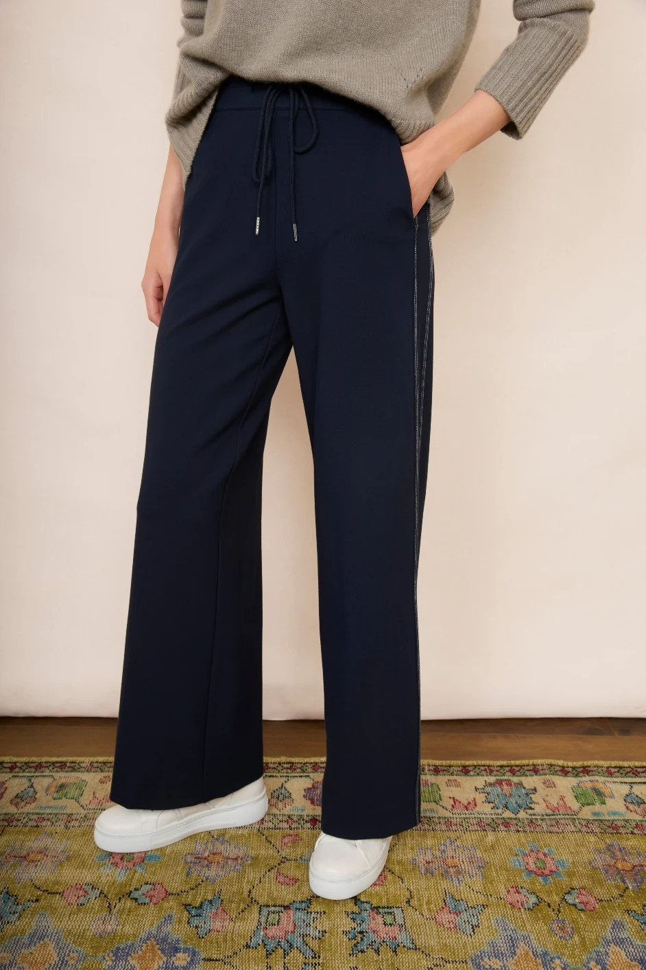 Minnie Ponte Trouser - Midnight | WYSE London