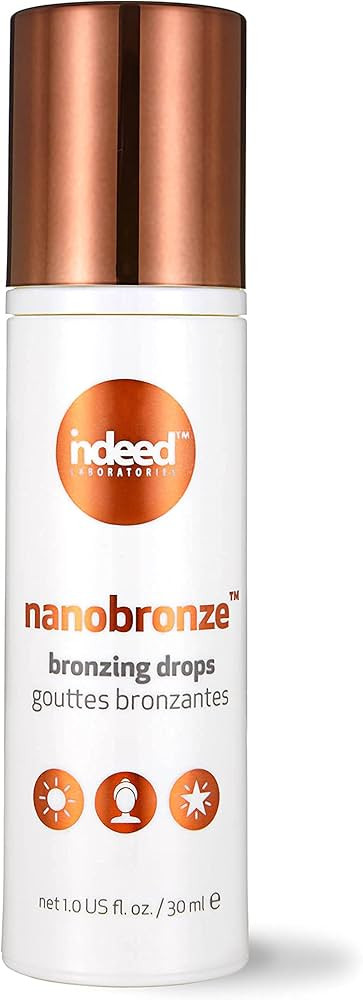 Indeed Labs Nanobronze Drops - Get a sun-kissed glow without the sun! Bronzing drops with hyaluro... | Amazon (US)