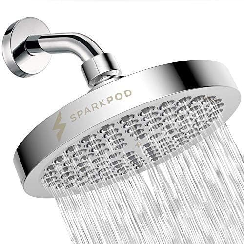SparkPod Shower Head - High Pressure Rain - Luxury Modern Chrome Look - Easy Tool Free Installati... | Amazon (US)