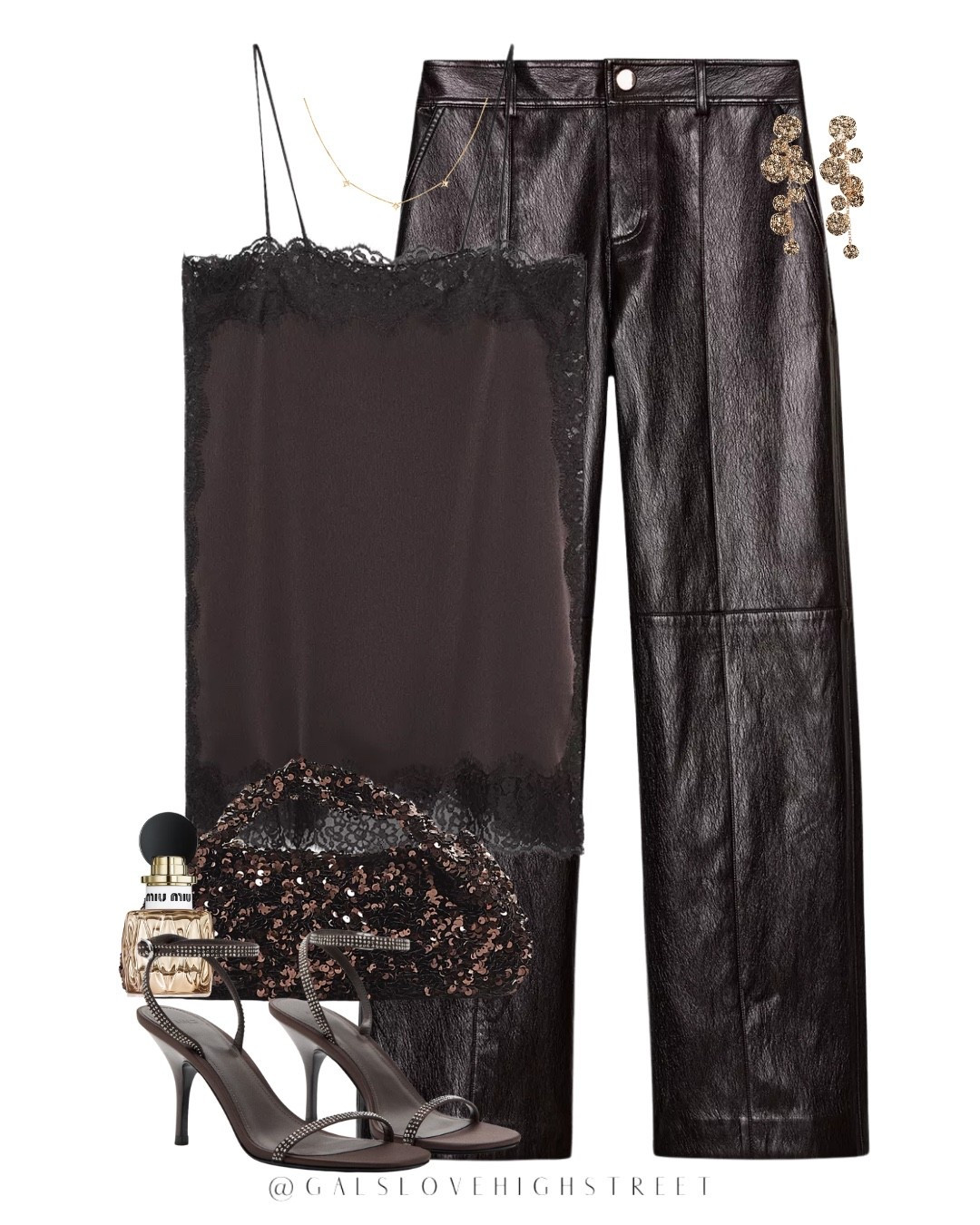 Night out, date night, leather trousers, lace top, Zara uk 

#LTKstyletip #LTKuk #LTKdatenight
