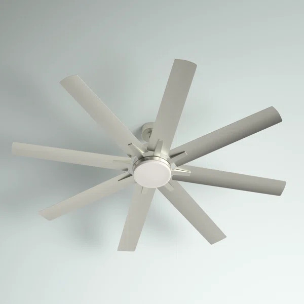 Studley 72" 8 - Blade Outdoor LED Standard Ceiling Fan with Remote Control and Light Kit Included | Wayfair North America