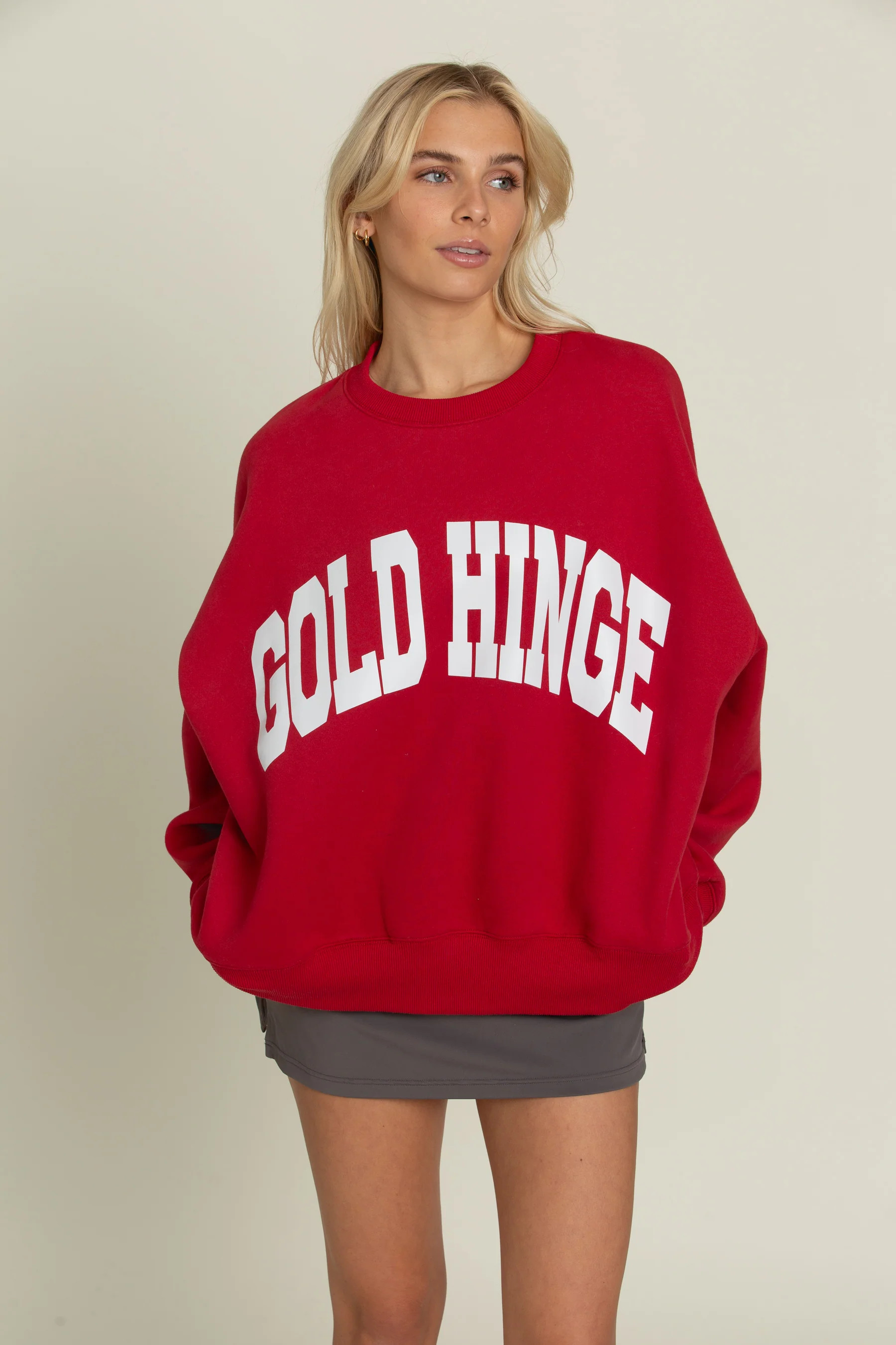 Ruby GH Wide Arm Sweatshirt | Gold Hinge
