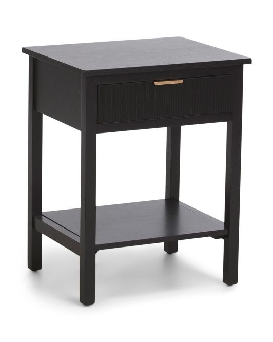 Colleen Ribbed One Drawer Accent Table | TJ Maxx
