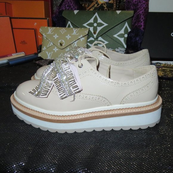 ZARA Bow Embellished Platform Oxfords Loafers sz 36 or US 6 *Pedro Garcia Vibes* | Poshmark