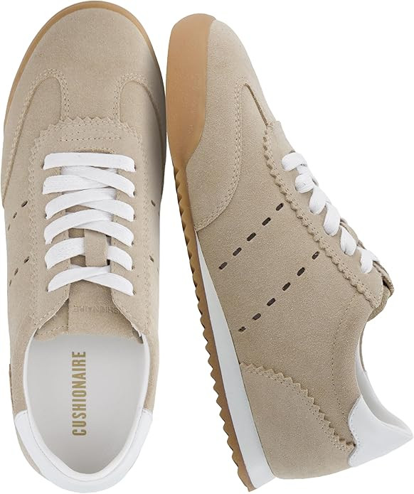 CUSHIONAIRE Topcat Genuine Leather Suede Sneakers for Women, Lightweight Everyday Casual Womens S... | Amazon (US)