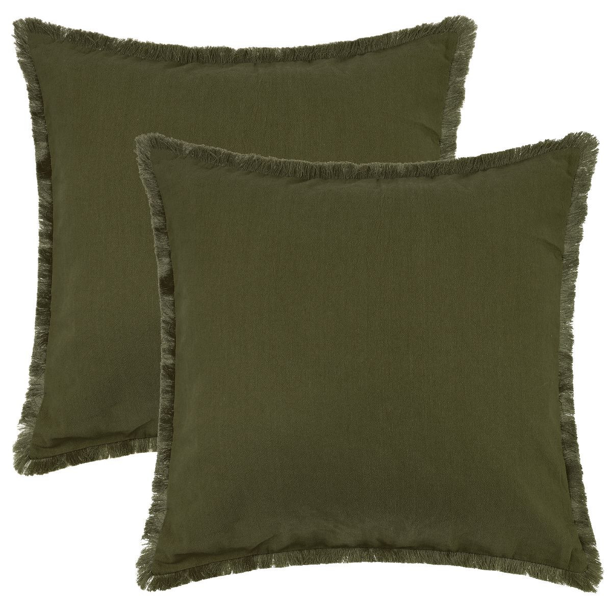 Unique Bargains Farmhouse Sofa Couch Bed Cotton Decorative Throw Pillow Cover with Tassel Trim 2 ... | Target