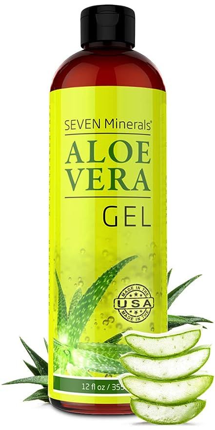 Organic Aloe Vera Gel with 100% Pure Aloe From Freshly Cut Aloe Plant, Not Powder - No Xanthan, S... | Amazon (US)