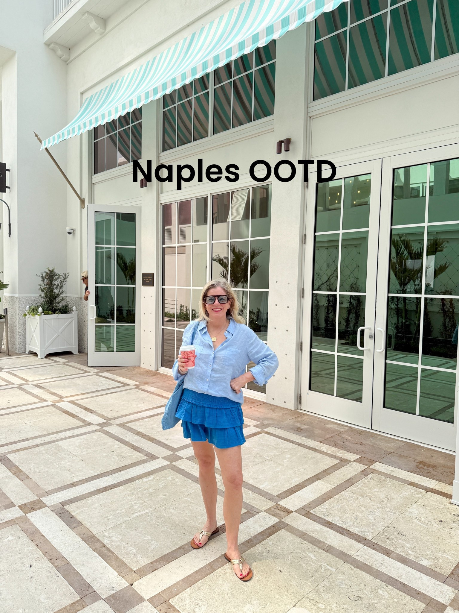 OOTD for getting coffee at the brand new Four Seasons Naples Beach Club! 🩵

#LTKTravel #LTKootd #LTKSeasonal