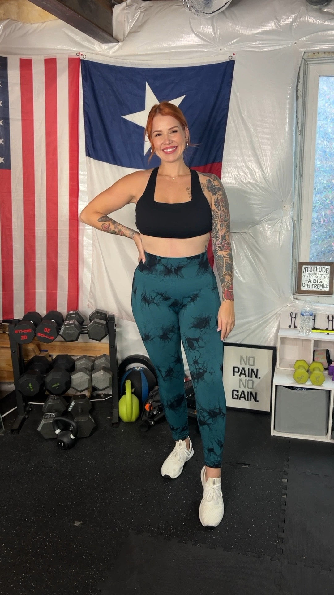 Booty scrunch leggings + fun/sexy sports bra 🤩🙌🏻✨ HERE FOR IT!

👉🏻Size up in bra and leggings! 

#LTKFitness #LTKActive #LTKMidsize