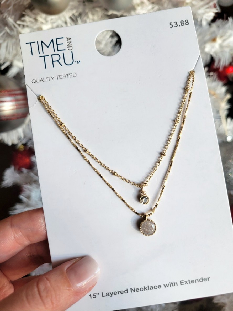 Time and Tru Layered Gold Tone Necklace for Women from (click the product to reveal) ONLY $3.88 - I bought this last Christmas & literally wore it ONCE.. than I lost it 😭 That is why I can't own expensive jewelry 🫠 This necklace is so pretty, I'm definitely going to repurchase since it's back in stock 😍 These 2 chains did kind of tangle a lot when wearing it so I might just move the charms to 2 different chains 😬 Remember get a price drop notification if you heart a post/save a product 😉 

✨️ P.S. if you follow, like, share, save, or shop my post (either here or @coffee&clearance).. thank you sooo much, I appreciate you! As always thanks sooo much for being here & shopping with me 🥹 

| necklace, layered necklace, gold necklace, silver necklace, necklace amazon, necklace layering, gold necklace amazon, amazon necklace, chaim necklace, dainty necklace, diamond necklace, everyday necklace, necklace stack, jewelry amazon, amazon jewelry, gifts, gifts for him, gifts for her, gifts for mom, gifts for dad, gifts for kids, gifts for teens, gift guide, gifts for wife, gifts for husband, gifts for men, toys, toys for, toy guide, amazon gifts, amazon gifts for kids, amazon gifts for teens, boyfriend gifts, christmas gifts for, christmas gifts 2024, gift ideas, christmas gifts kids, kids christmas gifts, amazon christmas, amazon holiday | 

#LTKGiftGuide #LTKHoliday #LTKBeauty #LTKSeasonal #LTKSaleAlert #LTKU

