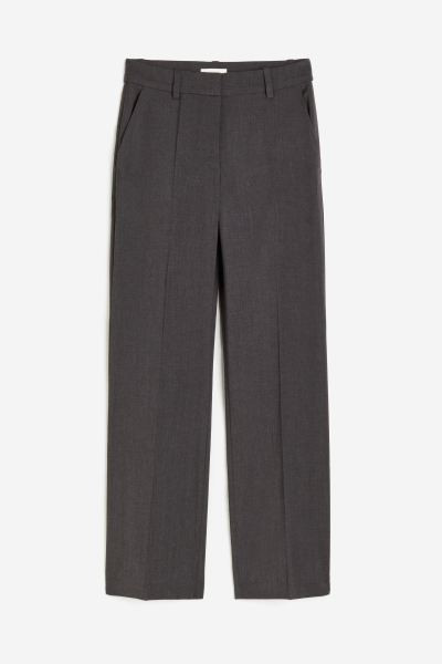 Twill Dress Pants - Dark gray - Ladies | H&M US | H&M (US + CA)