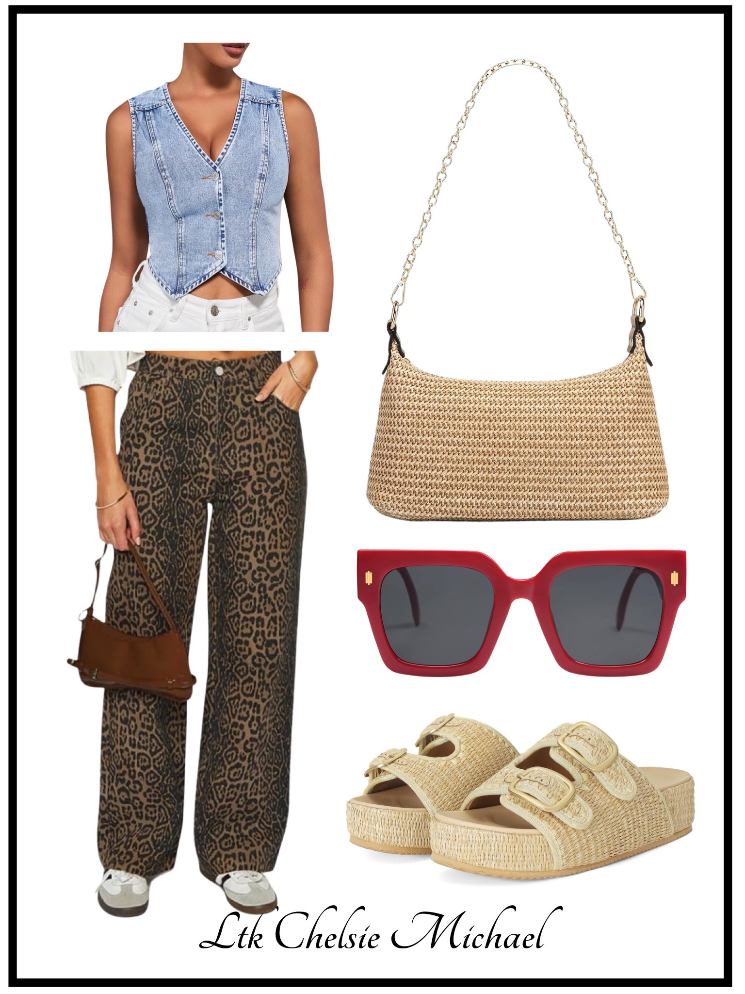 Pinterest inspired fit #amazon #denimvest #leopardd

#LTKSummerEdit