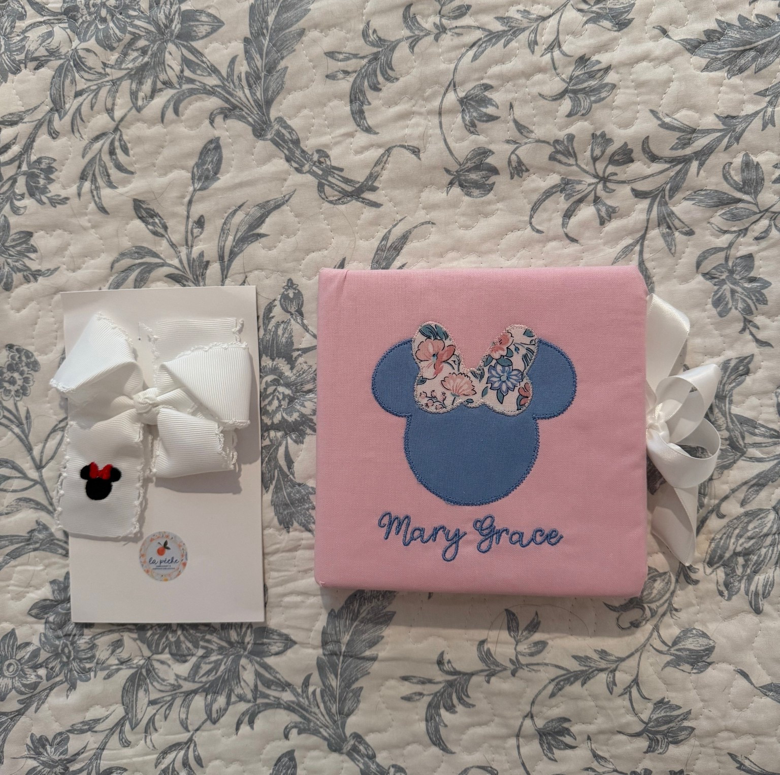 So excited about these sweet items for our upcoming Disney trip✨🎀 These are from the sweetest small shop that makes the most precious embroidered pieces!!! I’m obsessed with this custom embroidered autograph book for Mary Grace — it’s going to be such a special keepsake from our Disney trip! 🏰💖 And how adorable is this Minnie embroidered bow?! My girl is Minnie-obsessed and loves wearing bows, so this couldn’t be more perfect for her!!!🐭🎀✨

#disney #disneyworld #disneyland #disneytrip #disneygirl #disneymom #minniemouse #disneybow #smallshopfinds #shopsmall #etsy #disneykids #disneyfamily #customembroidery #embroidered #embroidery #magicalmoments #disneystyle #minnielove #disneyobsessed

#LTKBaby #LTKFindsUnder50 #LTKKids