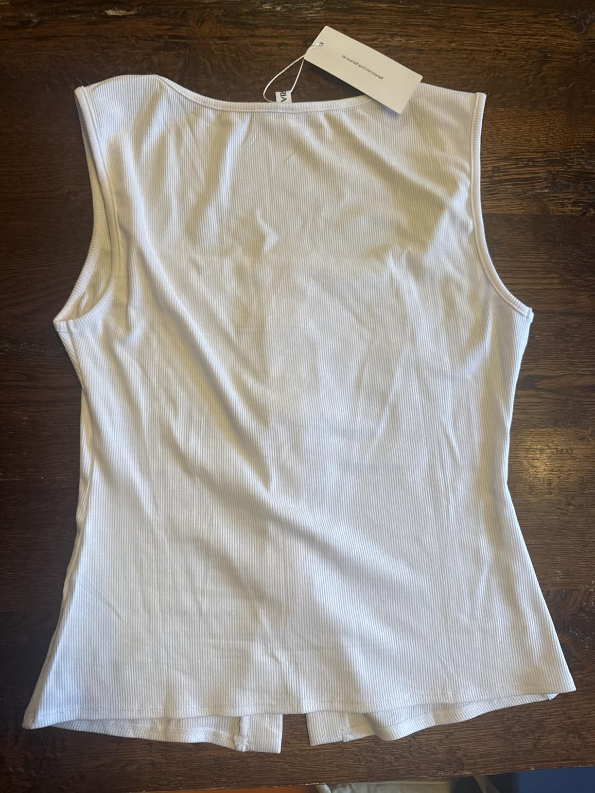 REORIA Womens Going Out Tops Cute Ribbed Button Down Square Neck Sleeveless Vest Crop Tank Top | Amazon (US)