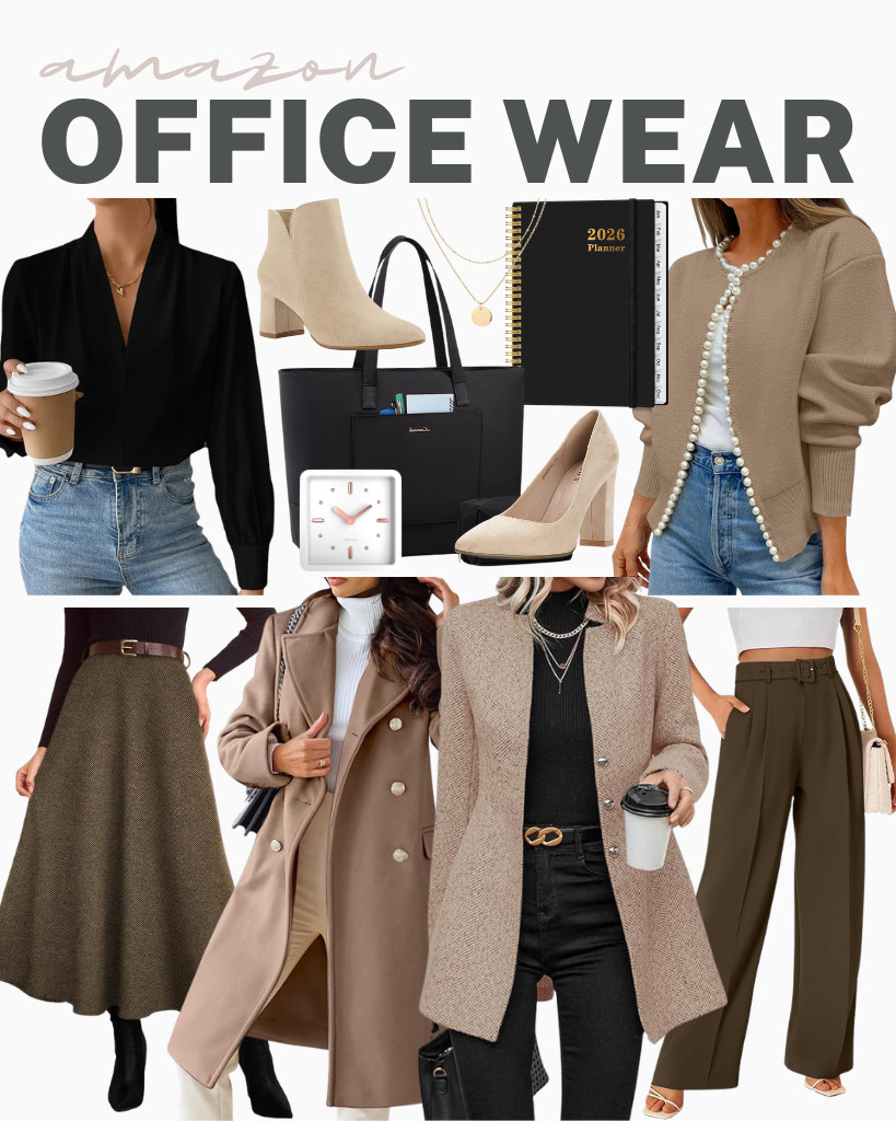 You will love upgrading your office wardrobe with these must-have essentials with this week’s For The Office Collection!

The Business Casual Herringbone Wool Coat beautifully complements FUNYYZO's High-Waist Wide-Leg Slacks, creating a neat look even with a simple top. Plus, the Work Tote with Laptop Compartment is not only stylish but also incredibly practical, providing plenty of room for all your work necessities, including your planner, of course!

This stunning Gold-Plated Layering Necklace is so nice and helps add more elegance to the outfit. 

 #LTKSeasonal #LTKTravel