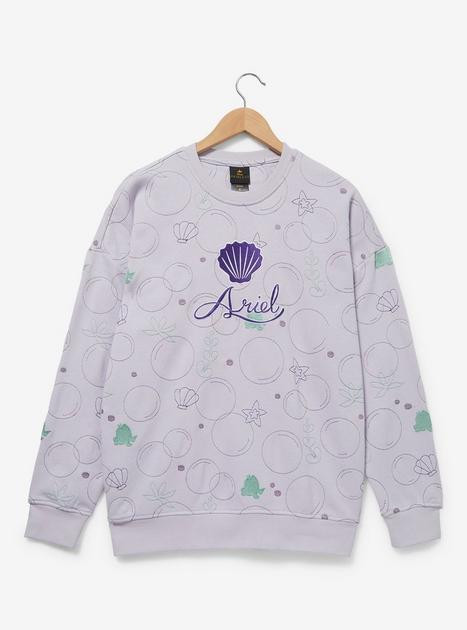 Disney The Little Mermaid Ariel Topographic Shell Crewneck — BoxLunch Exclusive | BoxLunch