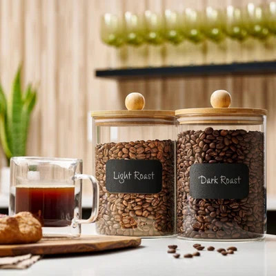 Set of 2 large glass jars | Wayfair North America