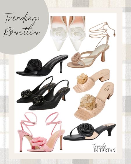 Trending: rosettes!

Shoes, heels, kitten heels, flower heels, rattan heels

#LTKstyletip #LTKSeasonal #LTKshoecrush