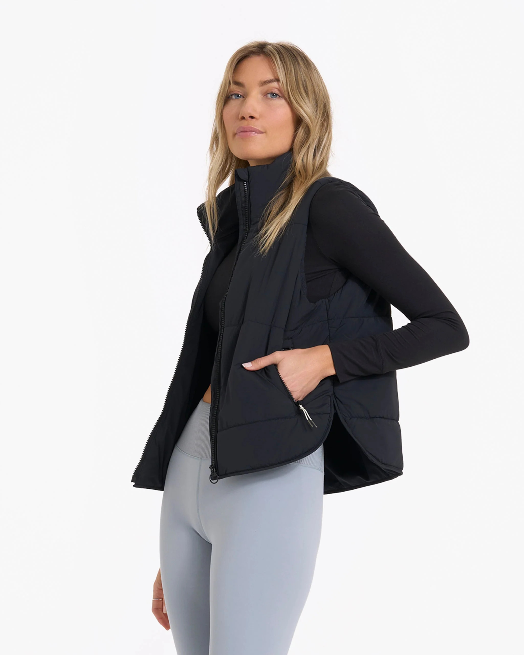 Canyon Insulated Vest | Black | Vuori Clothing (US & Canada)