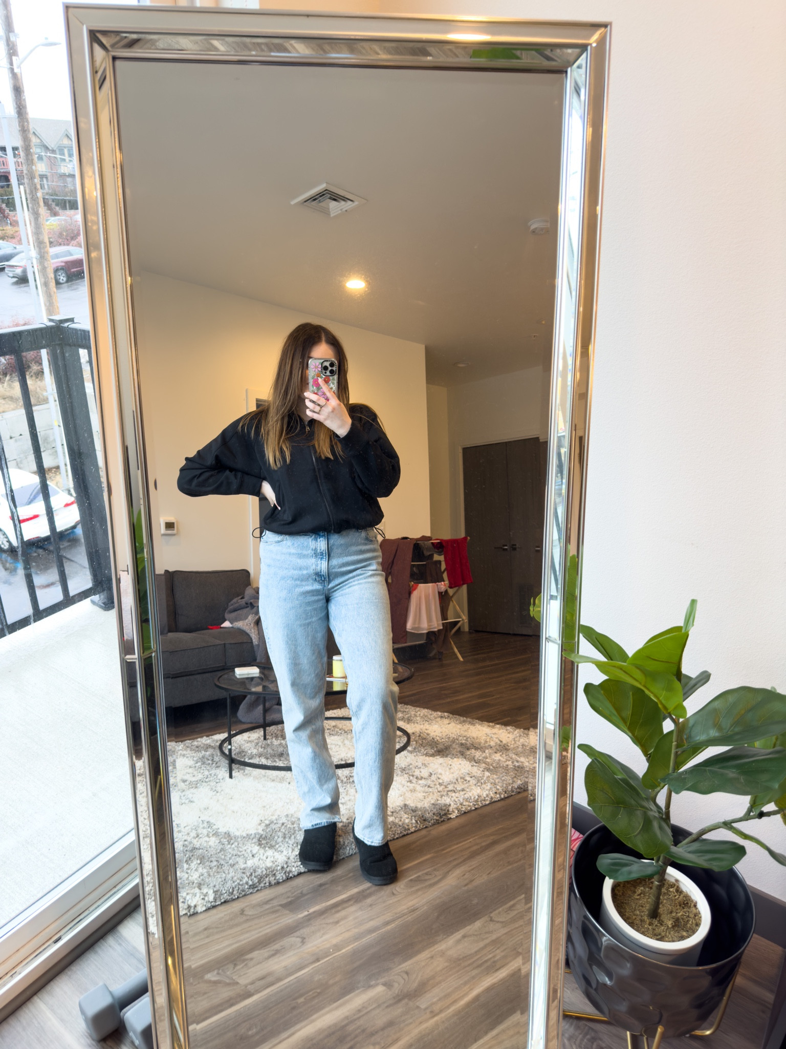 Casual and cozy work from home outfit! Perfect for a rainy day

I’m wearing a M zip up, size 31L jeans and size 9 boots

#LTKstyletip #LTKSeasonal #LTKunder100