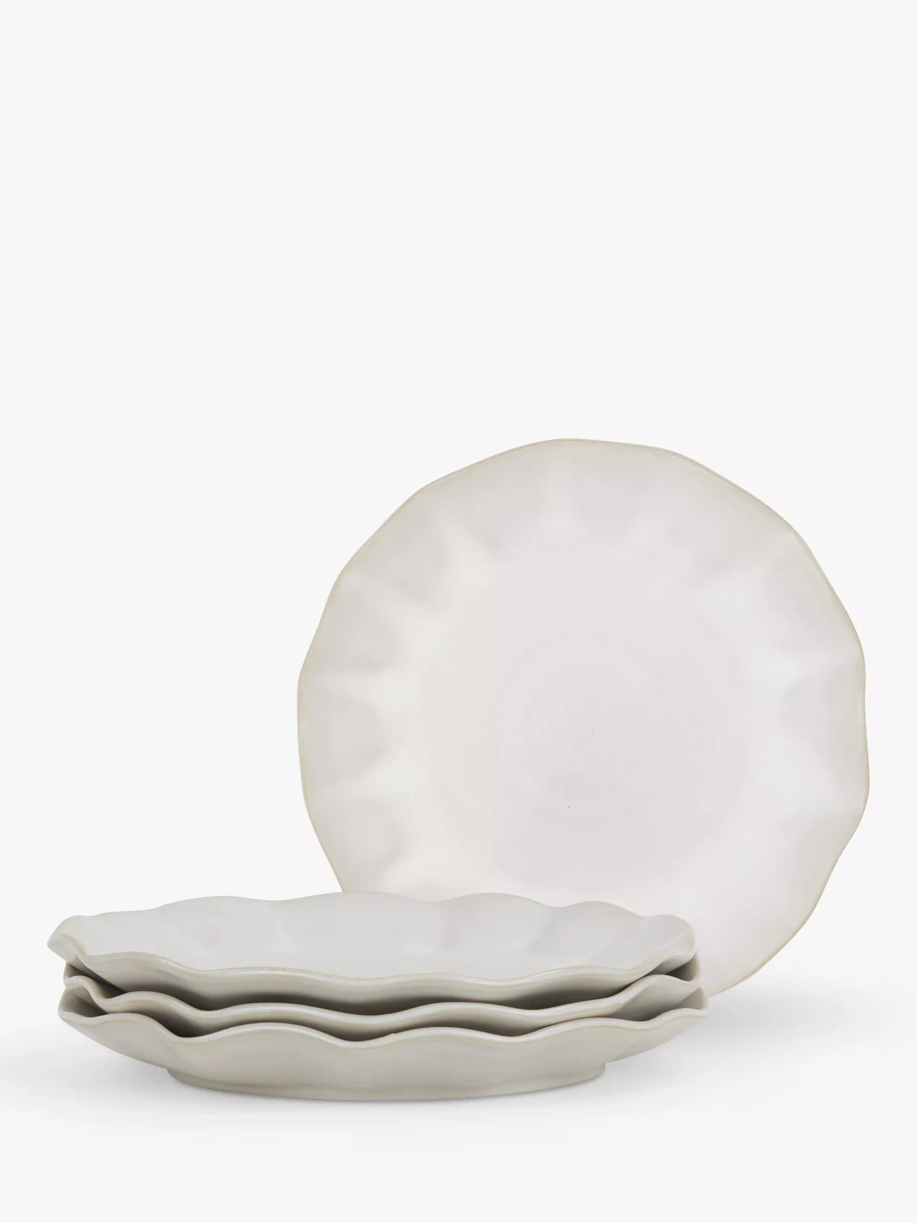 Neptune Sennen Stoneware Side Plate, 22cm, White | John Lewis (UK)