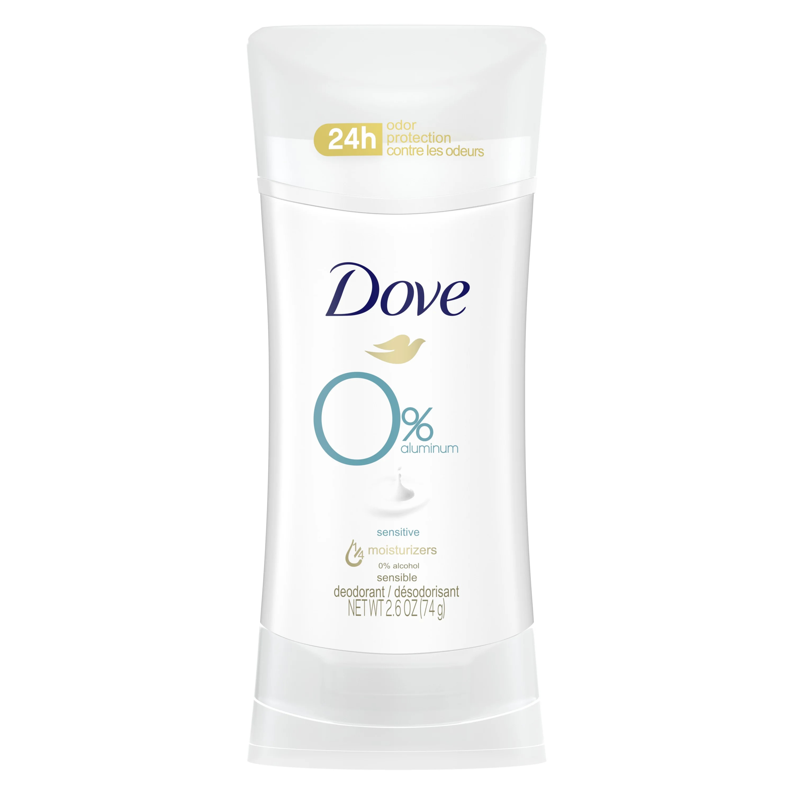 Dove 0% Aluminum Women's Sensitive Deodorant Stick, 2.6 oz - Walmart.com | Walmart (US)