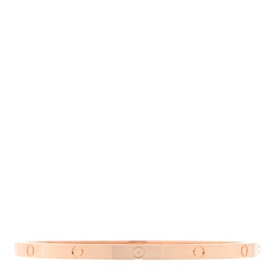 18K Pink Gold Small LOVE Bracelet 17 | FASHIONPHILE (US)