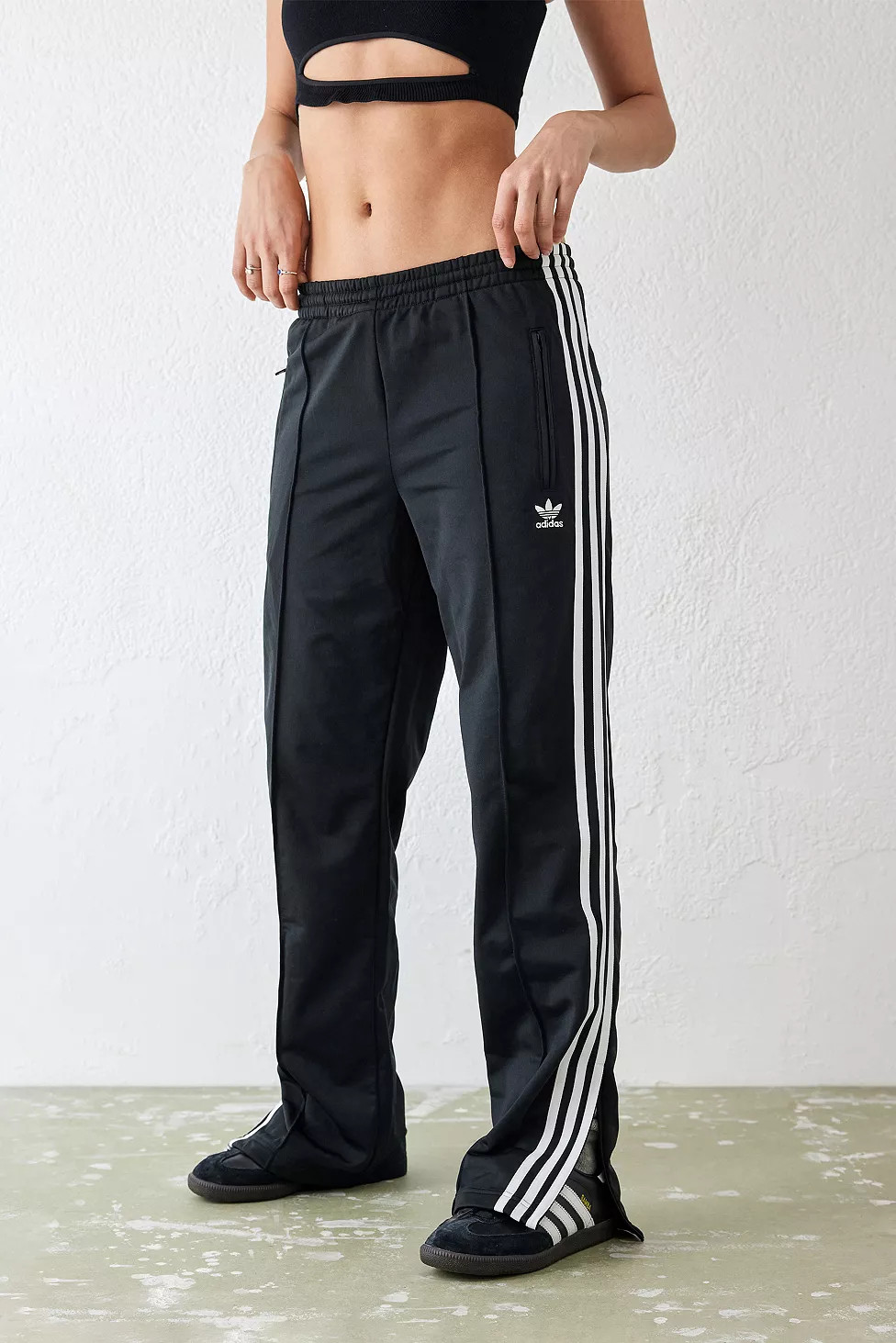 adidas Black Firebird Tracksuit Bottoms | Urban Outfitters (EU)