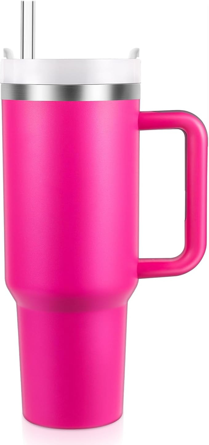 BELYQLY New Version 40oz Stainless Steel Vacuum Insulated Tumbler with Lid and Straw for Water, S... | Amazon (US)