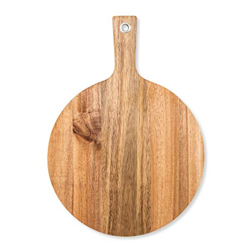 Weddingstar Wooden Round Cutting & Serving Board with Handle 12" x 16.5" - Blank | Amazon (US)