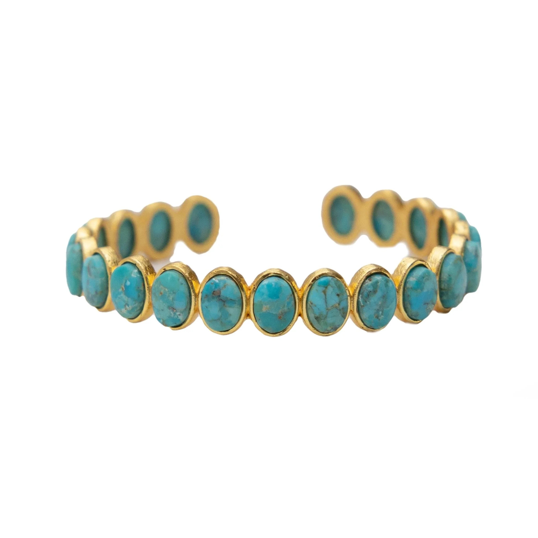 Blue Horizon Turquoise Cuff | Christina Greene LLC