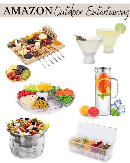 Backyard, patio, entertaining, chilled drink glasses, vegetable tray, charcuterie board, pitcher 

#LTKHome #LTKSeasonal #LTKParties