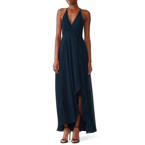 Jenny Yoo Navy Farrah Gown blue | Rent the Runway