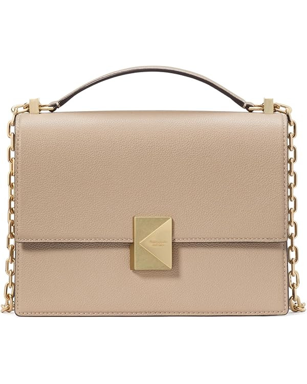 kate spade new york womens Deco Leather Flap Chain Crossbody | Amazon (US)