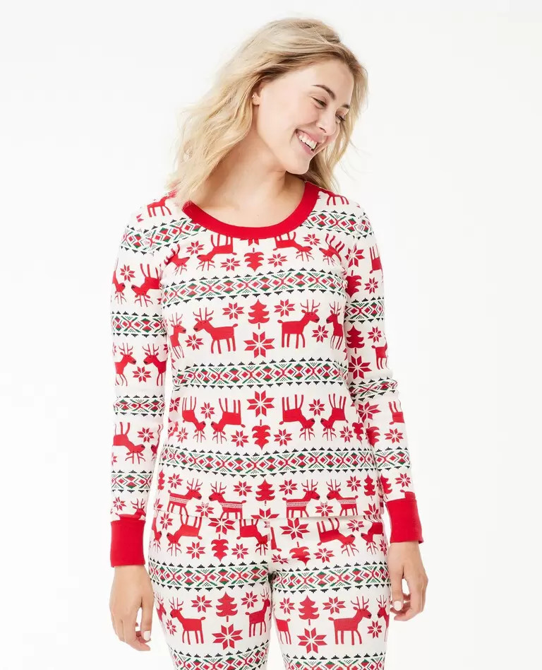 Women's Holiday Long John Pajama Top | Hanna Andersson