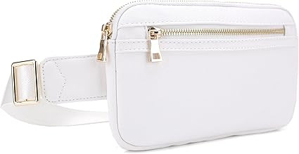 Vegan Leather Everywhere Fashion Waist Bag Fanny Pack Crossbody Bag Belt Bag Sling Bag with Adjus... | Amazon (US)