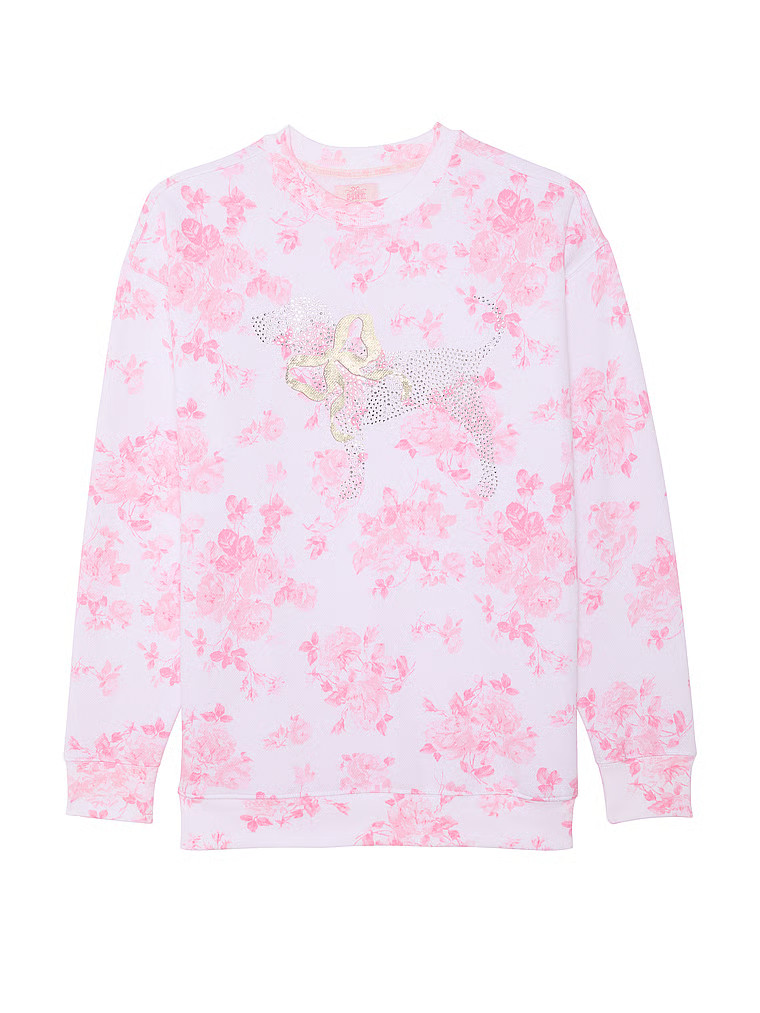 PINK x LoveShackFancy Oversized Crew Sweatshirt | Victoria's Secret (US / CA )