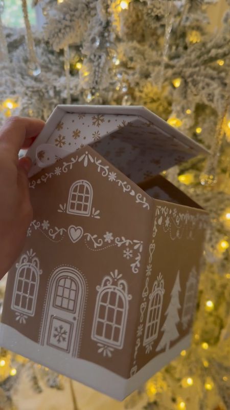 Gingerbread house gift box | Christmas decor | Homegoods finds 

#LTKGiftGuide #LTKHoliday #LTKhome