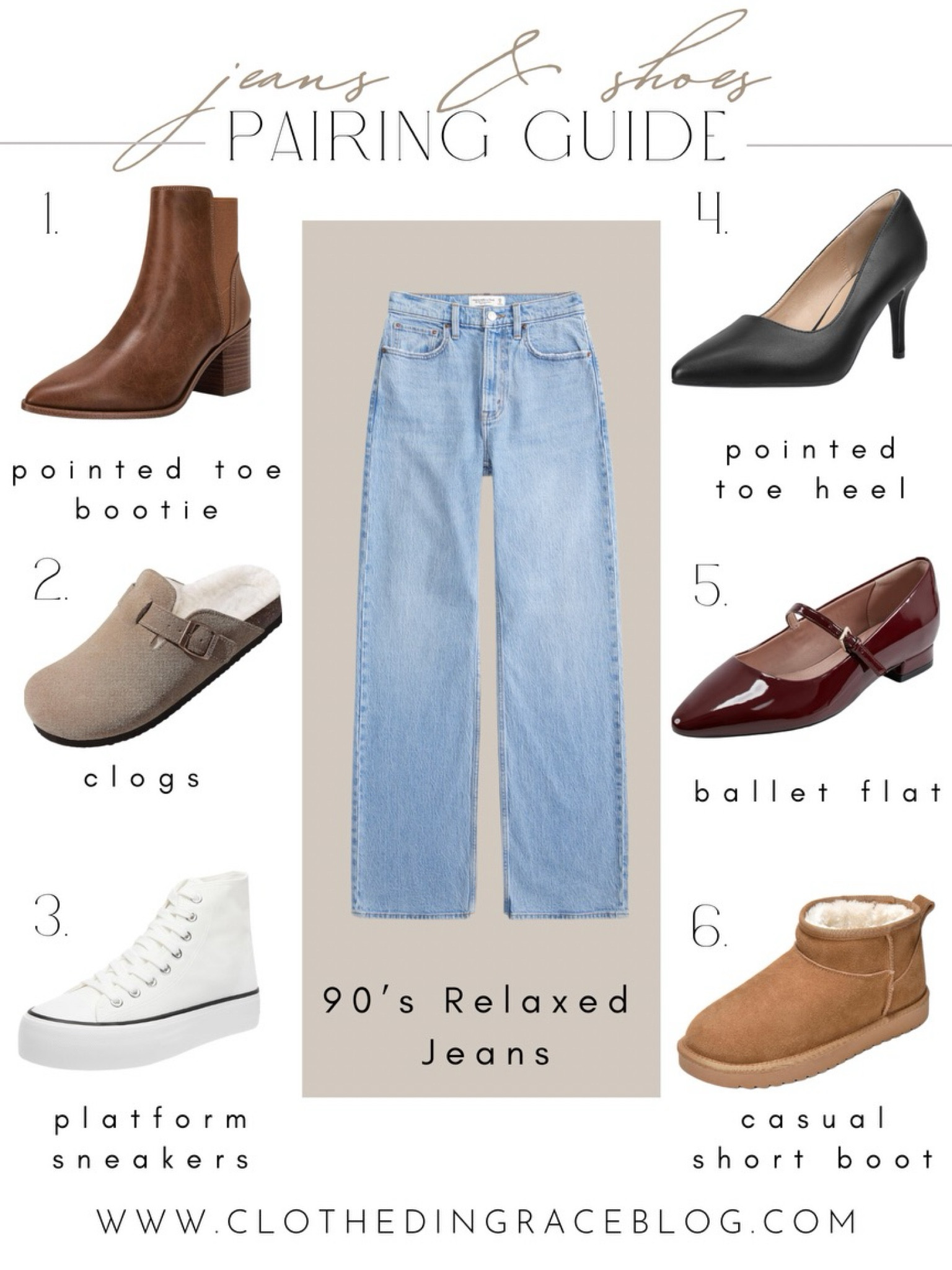 Jean & Shoe Pairings | 90’s Relaxed 


#LTKFindsUnder50 #LTKStyleTip #LTKFindsUnder100
