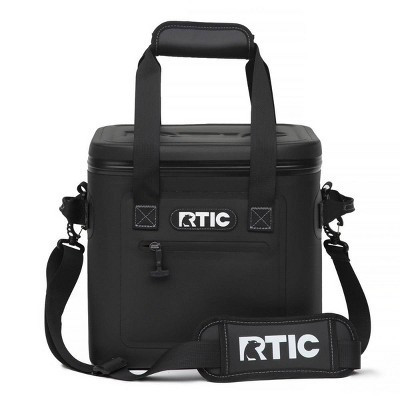 RTIC Outdoors 12 Cans Ultra-Tough Soft Sided Cooler - Black | Target