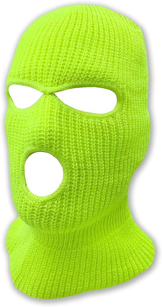 3 Hole Knitted Full Face Ski Mask Winter Balaclava Face Cover for Outdoor Sports | Amazon (US)
