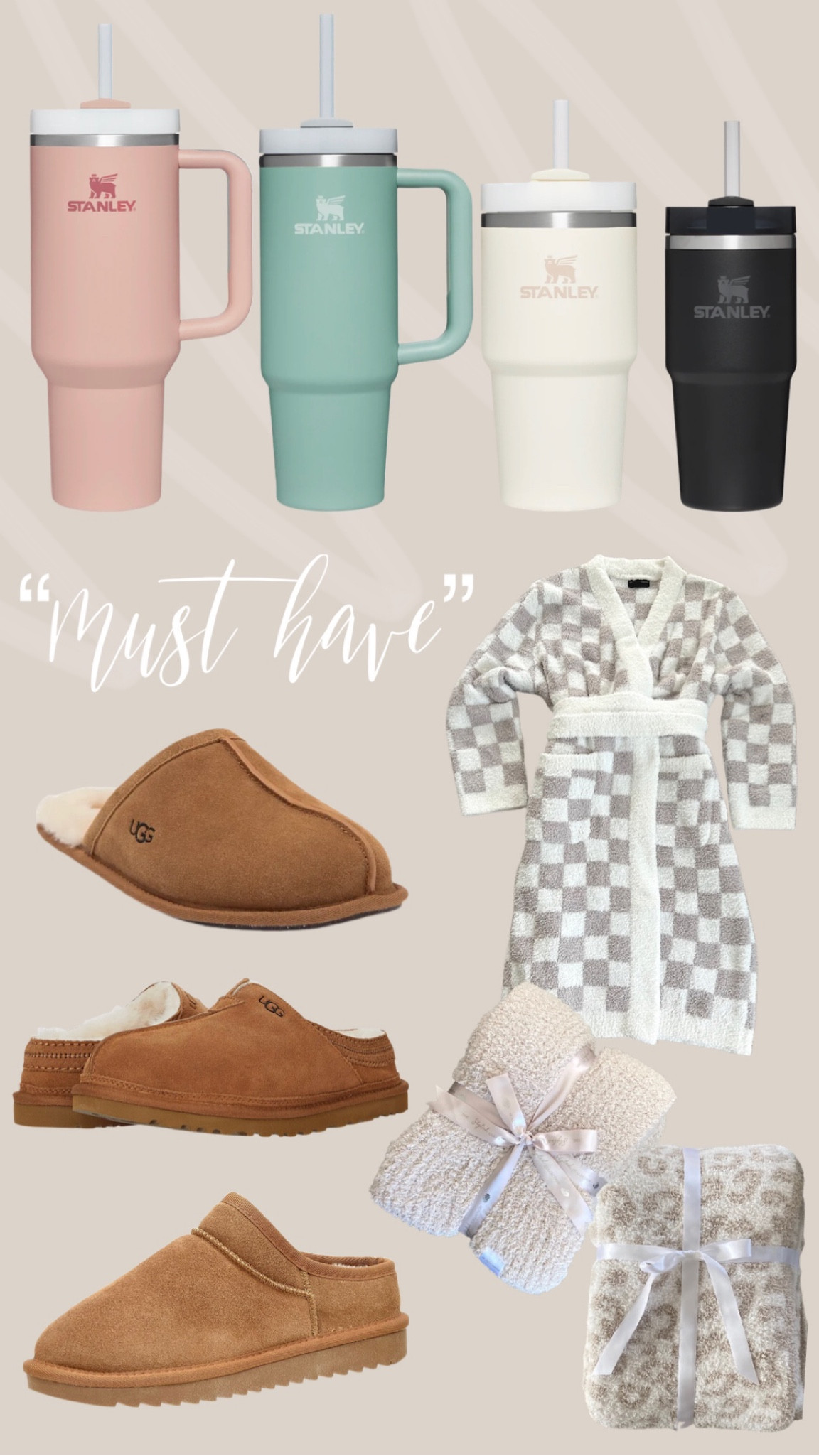 Uggs and Stanleys and cozy robes… that’s what winter should be made of! 

#LTKGiftGuide #LTKhome #LTKunder100