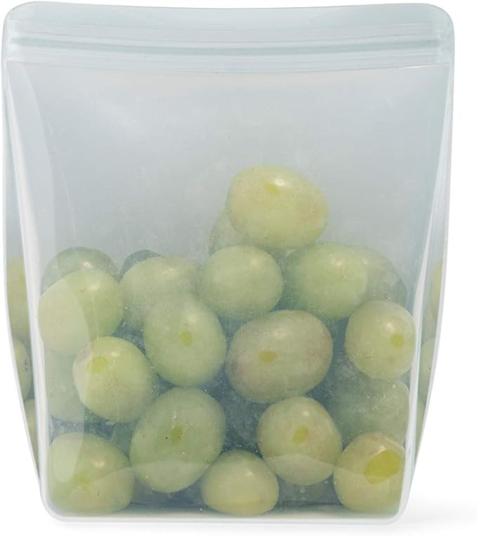 W&P Porter Silicone Reusable Storage Bag, Sandwich (36oz Stand-Up), Mint, Food Storage Container,... | Amazon (US)
