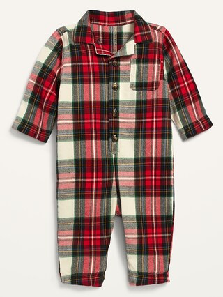 Unisex Cozy Flannel One-Piece for Baby | Old Navy (US)