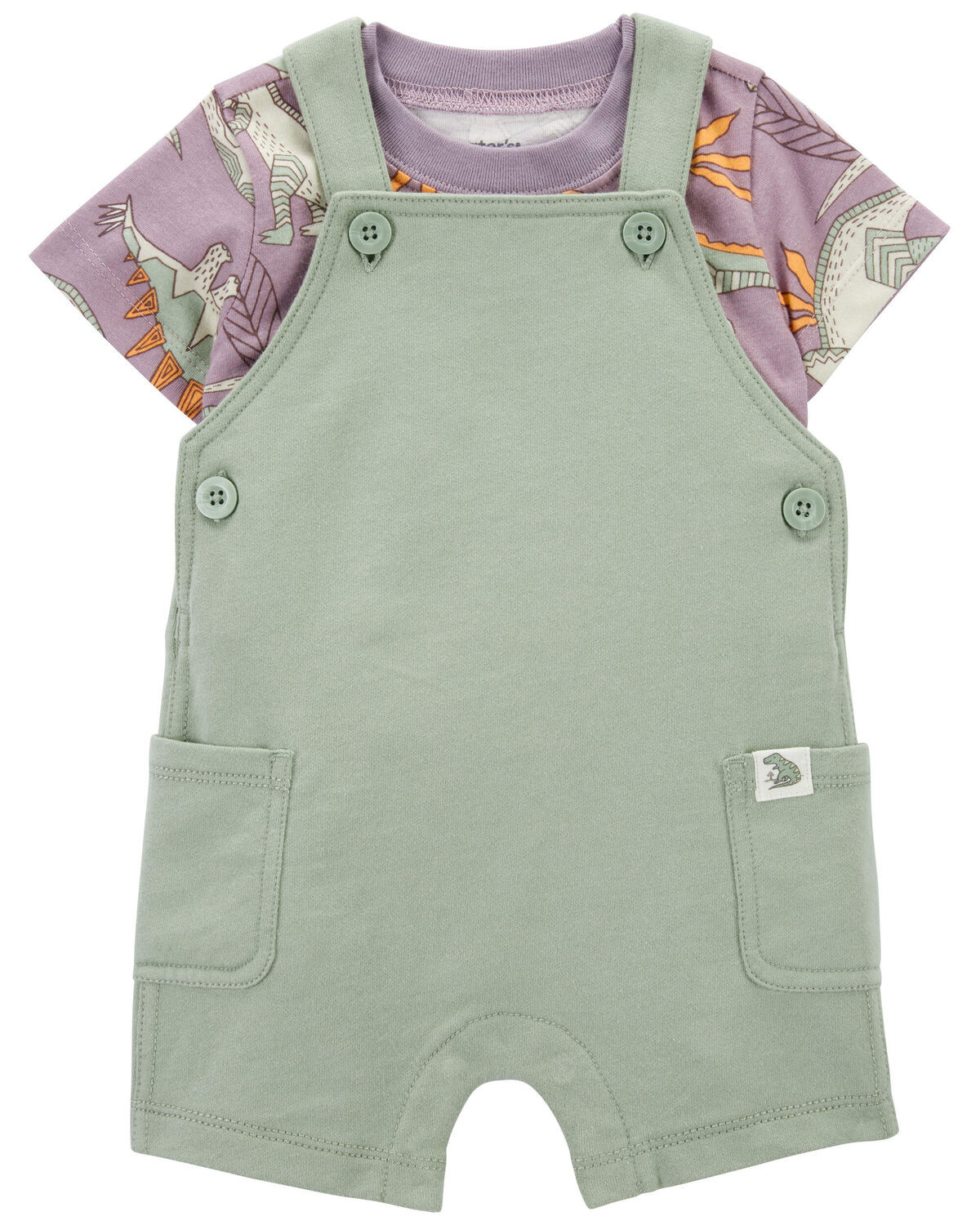Baby 2-Piece Dino Tee & Shortalls Set | Carter's