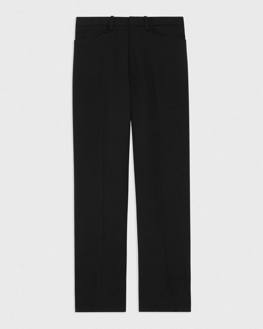 Slim-Straight Wool Gabardine Pant | Theory