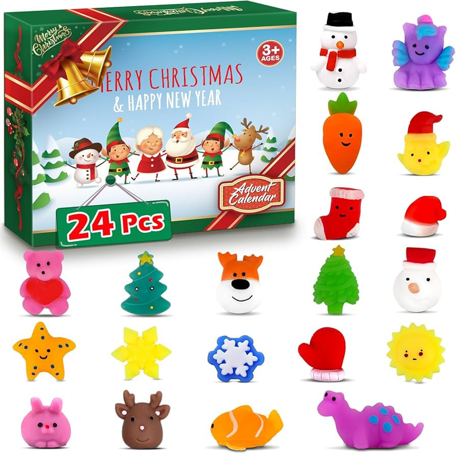 Advent Calendar 2023, 24 Pcs Mochi Squishy Toys for Kids, 24 Days Christmas Countdown Gift for Ki... | Amazon (US)