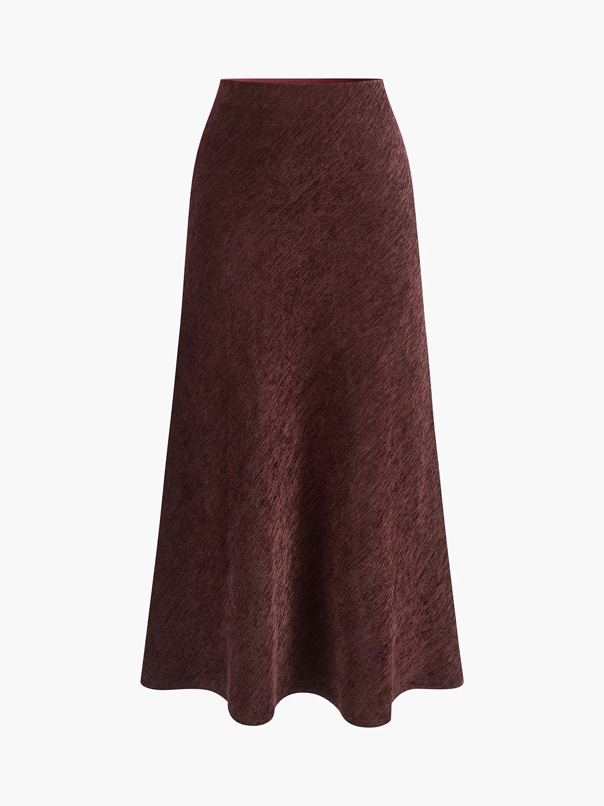 Minimalist Corduroy Draped Skirt | Commense